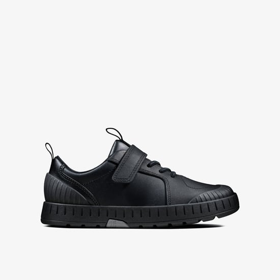 Apollo Step T Black Leather Shoes - Image 1