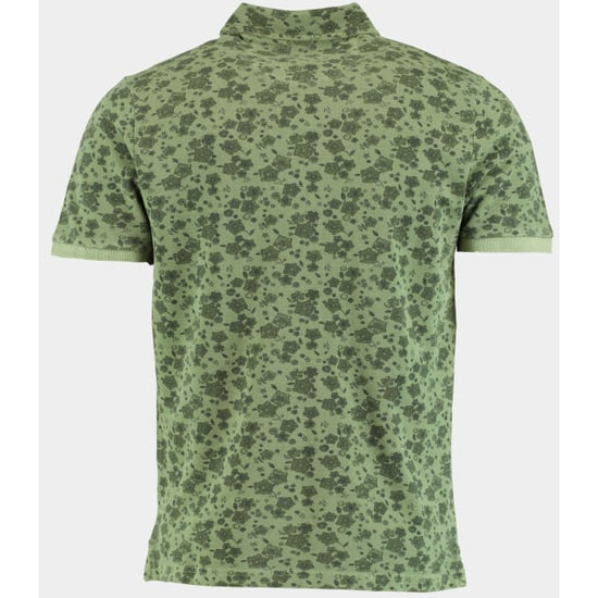 Bos Bright Blue Polo korte mouw polo print 2823425/374 cactus - Image 2