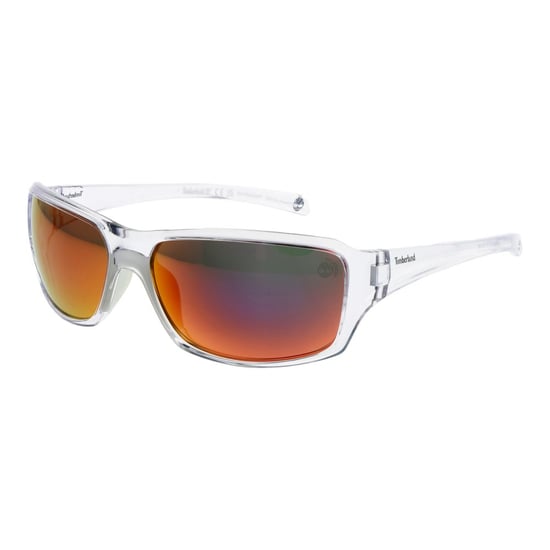 Clear Frame Mirrored Sunglasses - Image 1