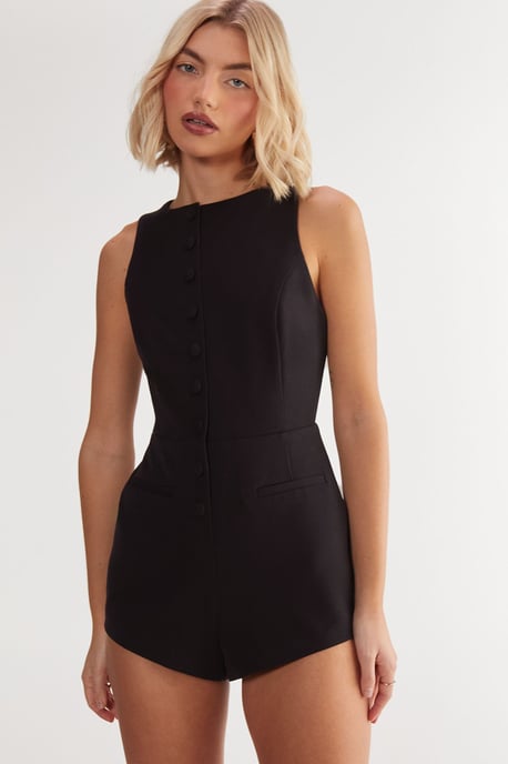 Essentials Tailored Romper - Image 1