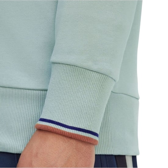 Fred Perry Mens Half Zip Sweatshirt Silver Blue - Image 3