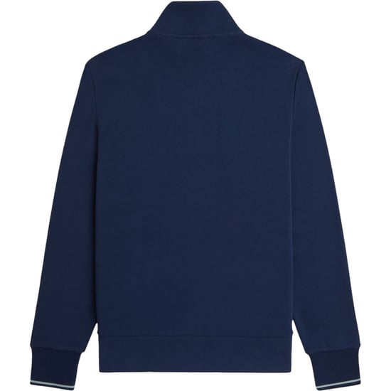 Fred Perry Mens Half Zip Sweatshirt Tennis Blue - Image 5