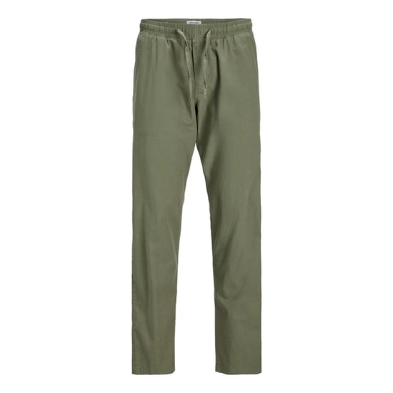 Jack And Jones Heren Linnen Blend Relaxed Fit Broek (Olijfgroen) - Image 1