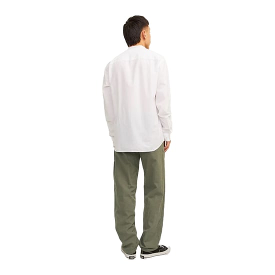 Jack And Jones Heren Linnen Blend Relaxed Fit Broek (Olijfgroen) - Image 3