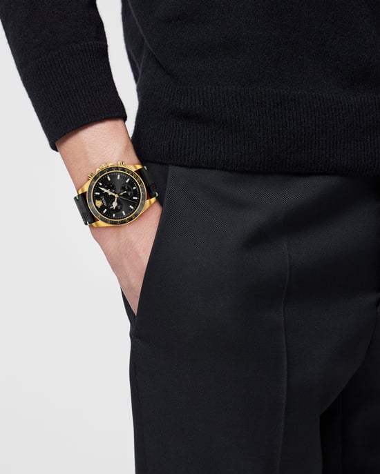 Versace Greca Chr Wave Heren Horloge Zwart VE0H00225 - Image 2