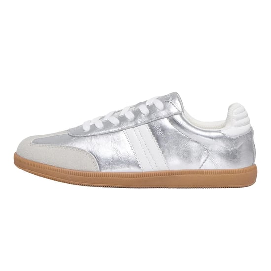 Only Womens/Ladies Amber Trainers (Silver) - Image 3