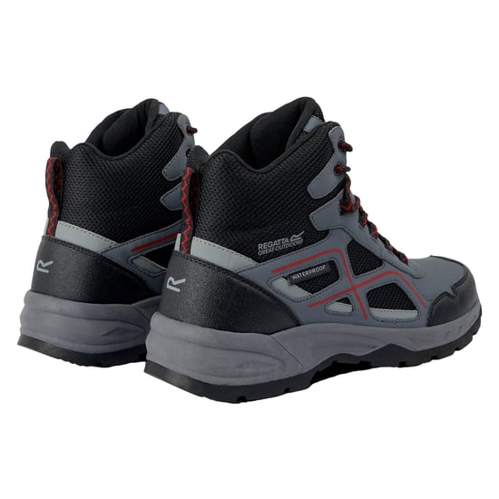 Regatta Heren Vendeavour Wandelschoenen (Graniet/Rio Rood) - Image 2