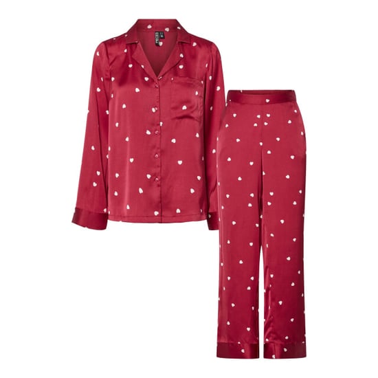 Pieces Dames pyjama set pcjytte hartjes satijn nachtset - Image 1