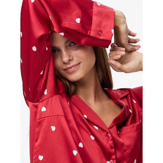 Pieces Dames pyjama set pcjytte hartjes satijn nachtset - Image 5