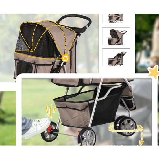 4goodz Luxe hondenkar hondenbuggy met verstelbare stuurhoogte - - Image 5