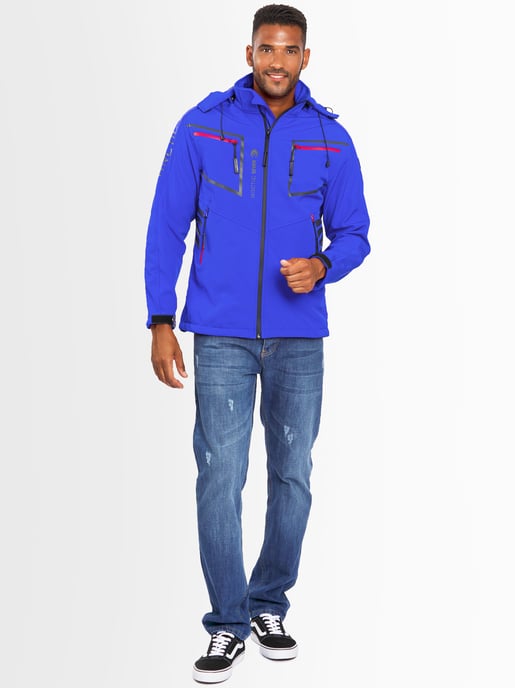Arctic Seven Men's Softshell Jacket Blue - Image 3