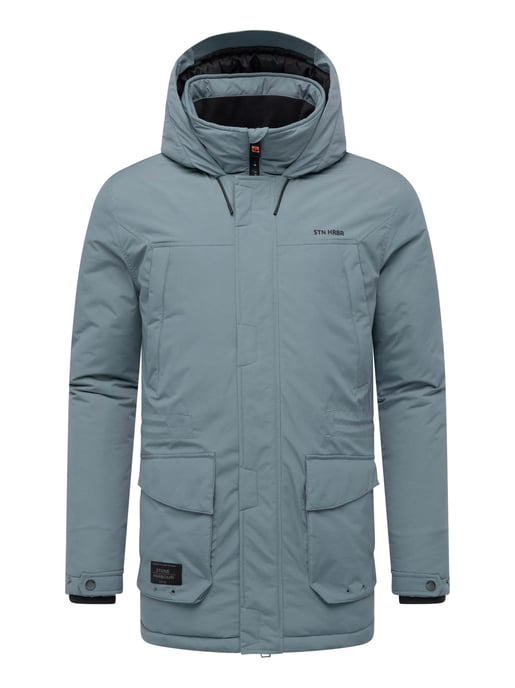 Stone Harbour heren parka Wadiim met capuchon en 2-weg ritssluiting - Image 2