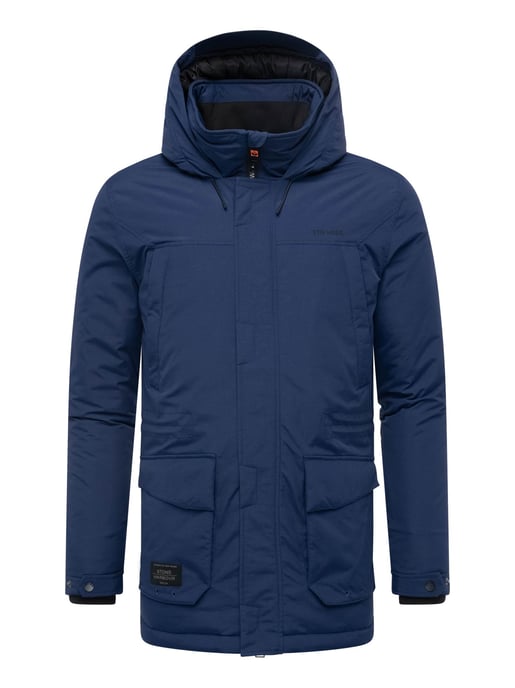 Stone Harbour heren parka Wadiim met capuchon en 2-weg ritssluiting - Image 2