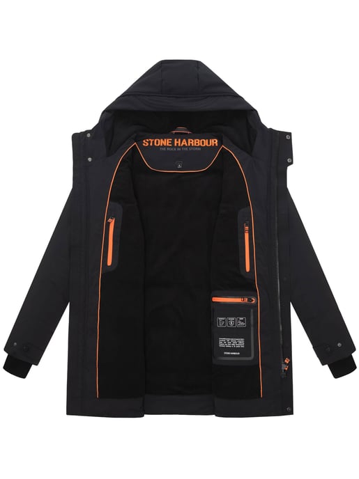 Stone Harbour heren winterparka Kitraan met magneetsluiting en fleecevoering - Image 5