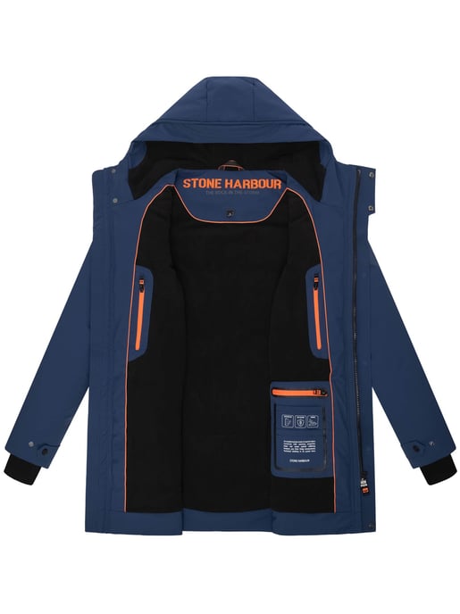 Stone Harbour heren winterparka Kitraan met magneetsluiting en fleecevoering - Image 5