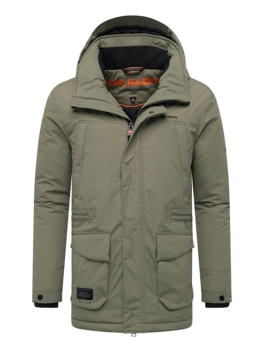 Stone Harbour heren parka Wadiim met capuchon en 2-weg ritssluiting - Image 1
