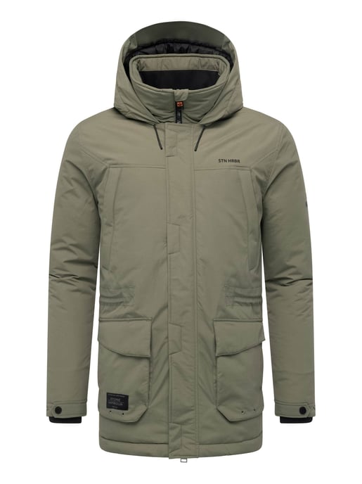 Stone Harbour heren parka Wadiim met capuchon en 2-weg ritssluiting - Image 2