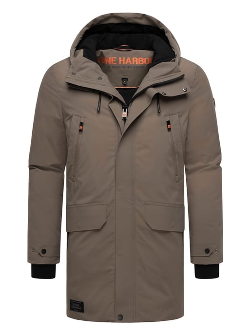 Stone Harbour heren winterparka Kitraan met magneetsluiting en fleecevoering - Image 1