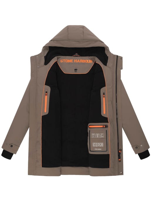 Stone Harbour heren winterparka Kitraan met magneetsluiting en fleecevoering - Image 5