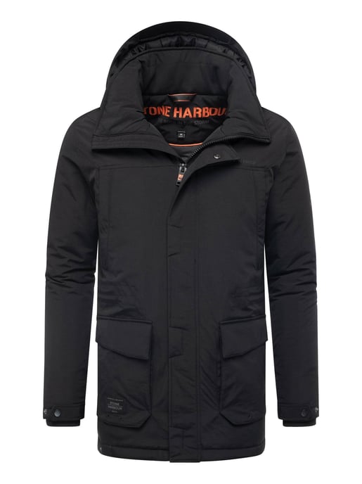 Stone Harbour heren parka Wadiim met capuchon en 2-weg ritssluiting - Image 1
