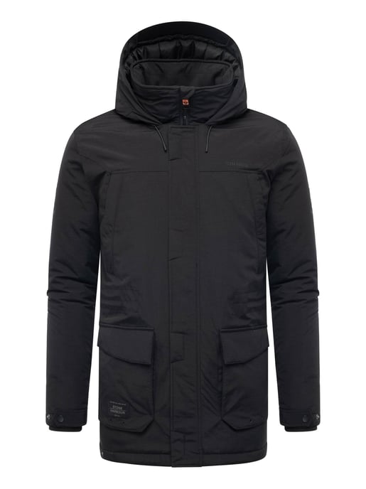 Stone Harbour heren parka Wadiim met capuchon en 2-weg ritssluiting - Image 2