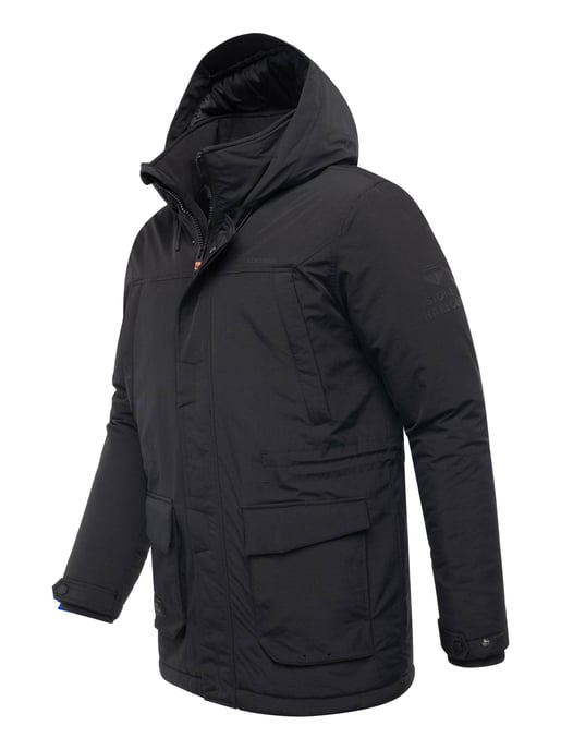 Stone Harbour heren parka Wadiim met capuchon en 2-weg ritssluiting - Image 3