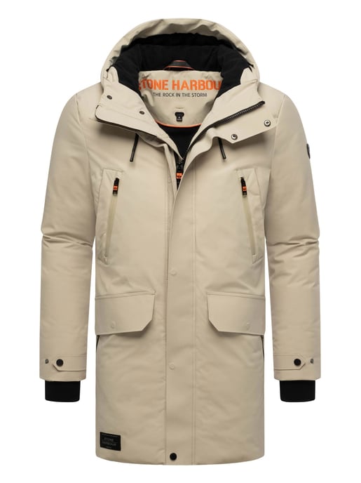 Stone Harbour heren winterparka Kitraan met magneetsluiting en fleecevoering - Image 1