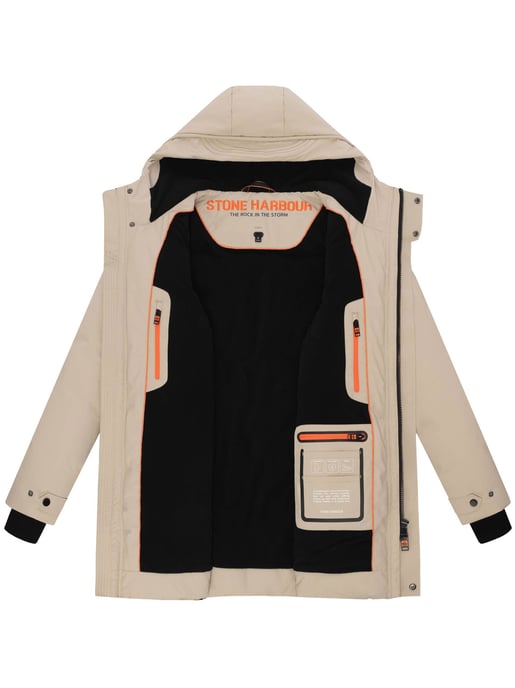 Stone Harbour heren winterparka Kitraan met magneetsluiting en fleecevoering - Image 5