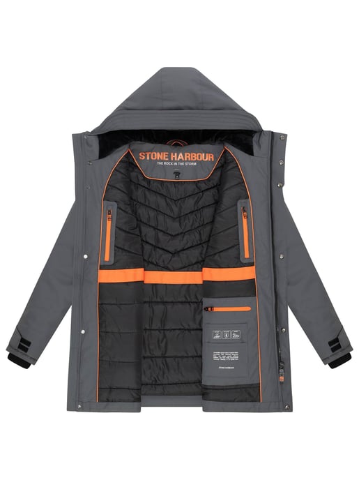 Stone Harbour heren winterparka Netaan met 10.000 mm waterkolom en gewatteerde voering - Image 5