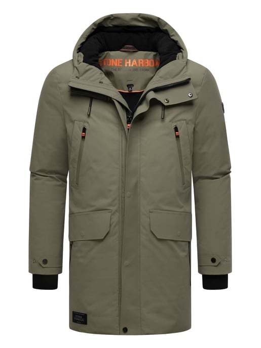 Stone Harbour heren winterparka Kitraan met magneetsluiting en fleecevoering - Image 1