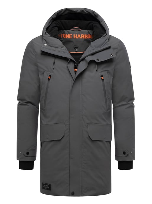 Stone Harbour heren winterparka Kitraan met magneetsluiting en fleecevoering - Image 1