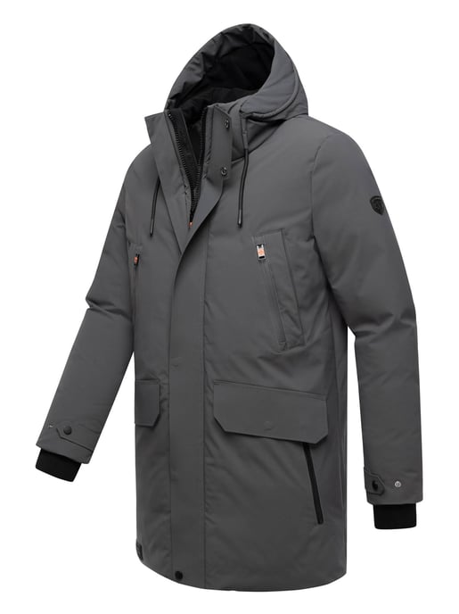 Stone Harbour heren winterparka Kitraan met magneetsluiting en fleecevoering - Image 3