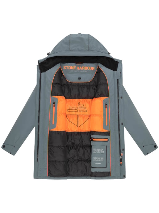 Stone Harbour men’s winter jacket Phinoo with fleece pockets & two-way zipper - Image 5