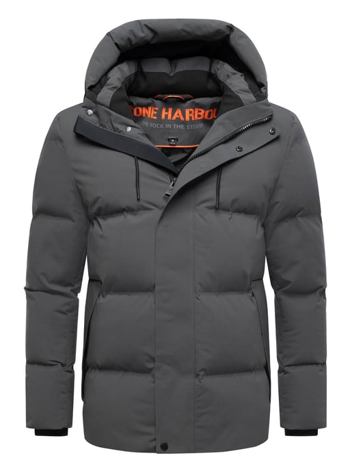 Stone Harbour men’s winter jacket Taviaan with fleece-lined hood & windproof design - Image 1