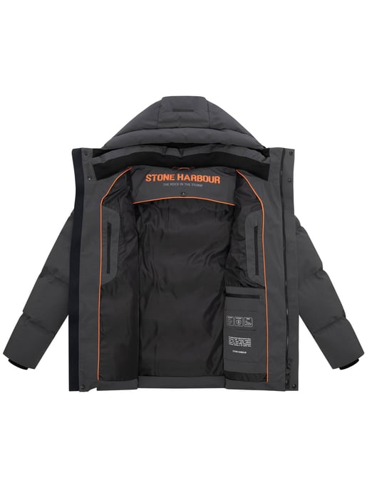 Stone Harbour men’s winter jacket Taviaan with fleece-lined hood & windproof design - Image 5