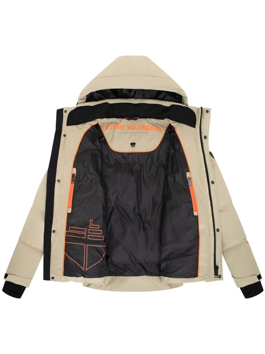 Stone Harbour heren winterjas Livianoo met afneembare capuchon en fleecezakken - Image 5