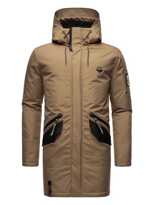 Stone Harbour men’s winter jacket Ragaan with faux fur lining & hood - Image 2