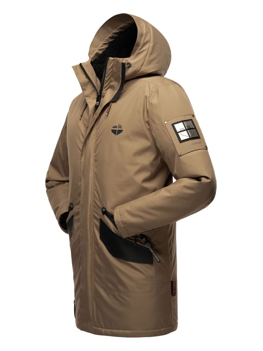 Stone Harbour men’s winter jacket Ragaan with faux fur lining & hood - Image 4