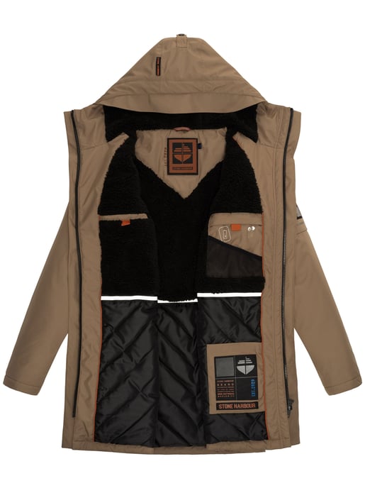 Stone Harbour men’s winter jacket Ragaan with faux fur lining & hood - Image 6