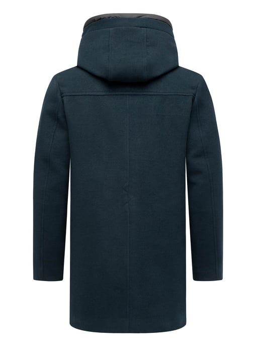 Stone Harbour heren wintermantel Fenroos in wol-look met afneembare capuchonrand - Image 4