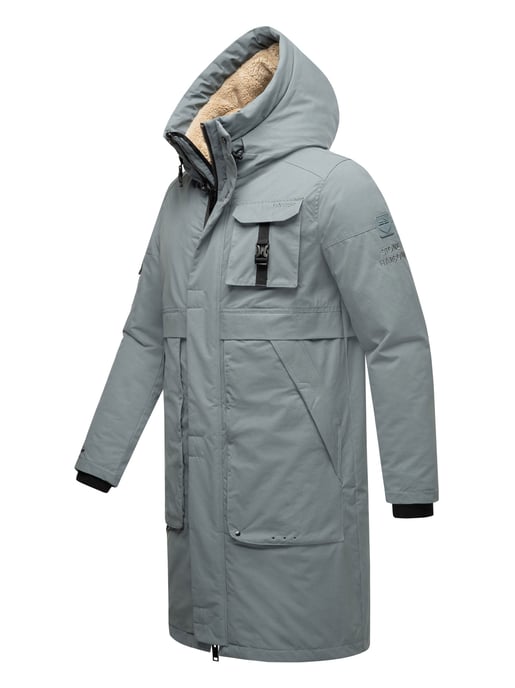 Stone Harbour heren outdoorjas Cyriaan met teddyvoering in capuchon en winddicht design - Image 3