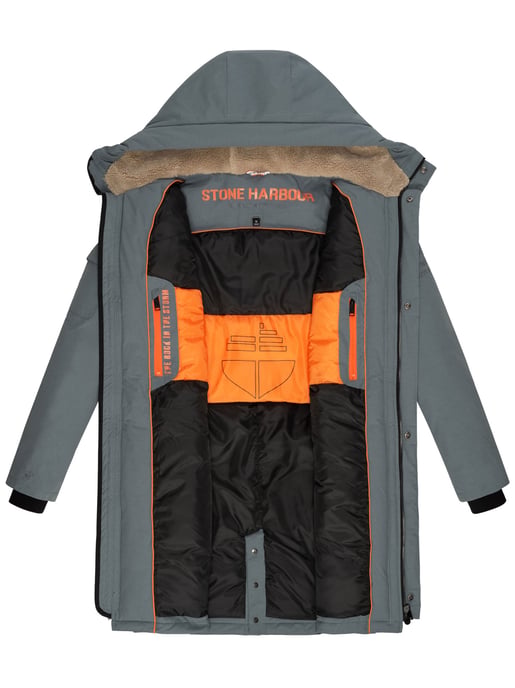 Stone Harbour heren outdoorjas Cyriaan met teddyvoering in capuchon en winddicht design - Image 5