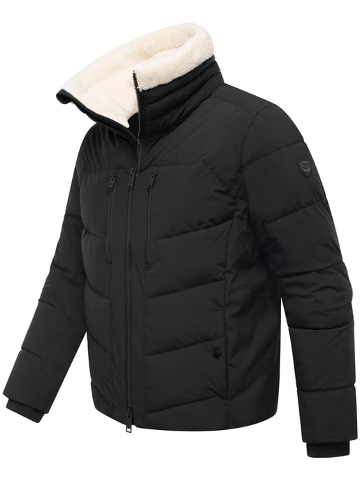 Stone Harbour heren gewatteerde jas Ansello met teddyfleece kraag en fleecevoering - Image 3