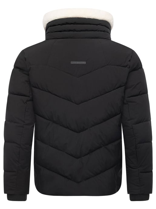 Stone Harbour heren gewatteerde jas Ansello met teddyfleece kraag en fleecevoering - Image 4