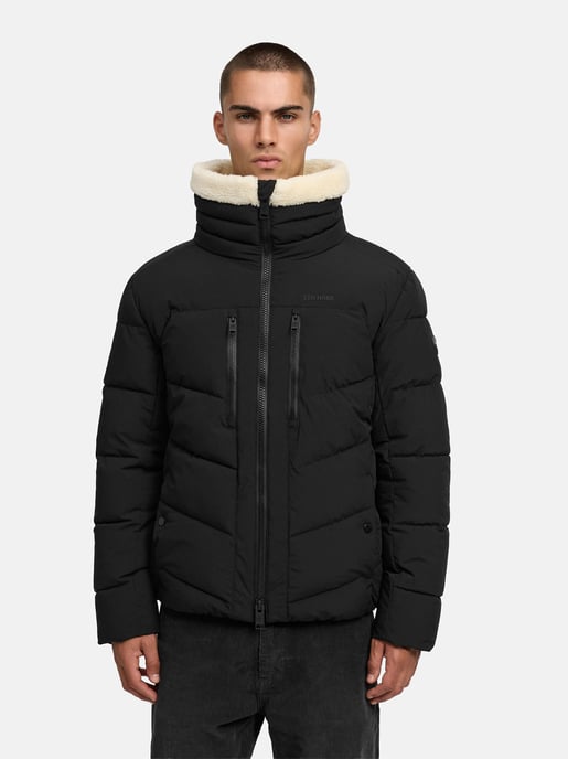 Stone Harbour heren gewatteerde jas Ansello met teddyfleece kraag en fleecevoering - Image 6