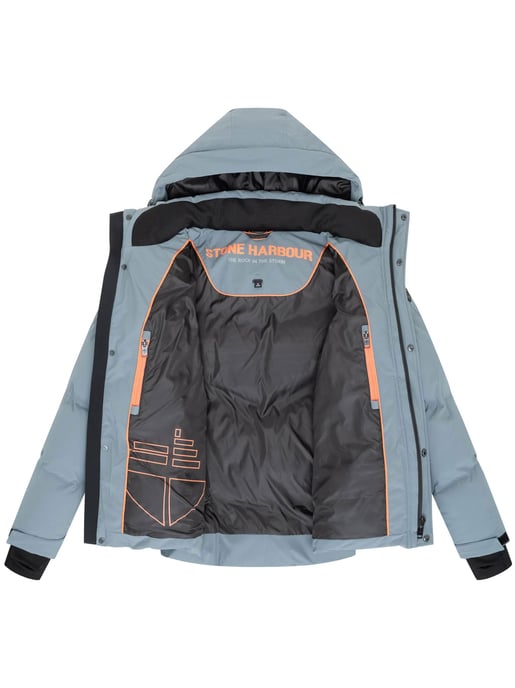 Stone Harbour heren winterjas Livianoo met afneembare capuchon en fleecezakken - Image 5