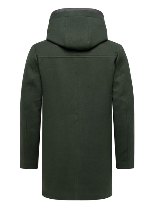 Stone Harbour heren wintermantel Fenroos in wol-look met afneembare capuchonrand - Image 4