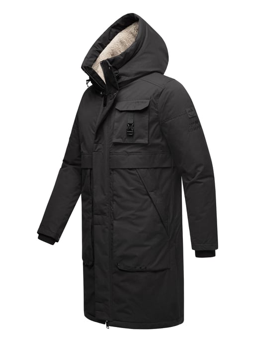 Stone Harbour heren outdoorjas Cyriaan met teddyvoering in capuchon en winddicht design - Image 3