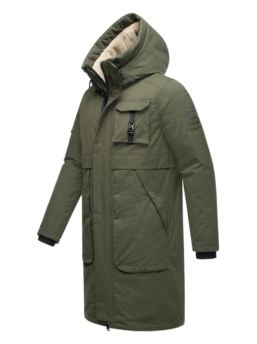 Stone Harbour heren outdoorjas Cyriaan met teddyvoering in capuchon en winddicht design - Image 3