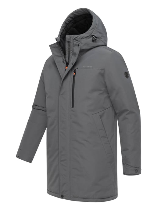 Stone Harbour men’s winter jacket Phinoo with fleece pockets & two-way zipper - Image 3